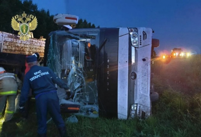 Стали известны подробности ДТП с автобусом в Татарстане с 15-ю пострадавшими