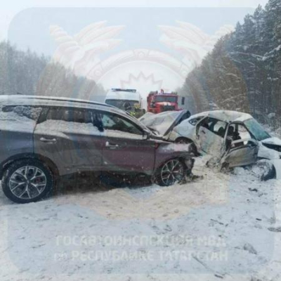 Выезд на встречку закончился гибелью супругов на трассе в Высокогорском районе