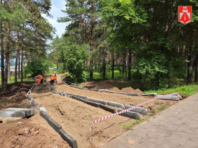 В парке поселка ГЭС обустраивают удобный выход к Казанскому проспекту