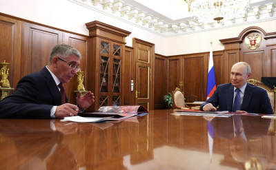 Дмитрий Миляев доложил Путину о росте промышленности и развитии Тульской области