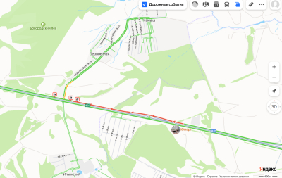 На&nbsp;трассе под Казанью образовалась пробка почти в&nbsp;3 километра из-за аварии